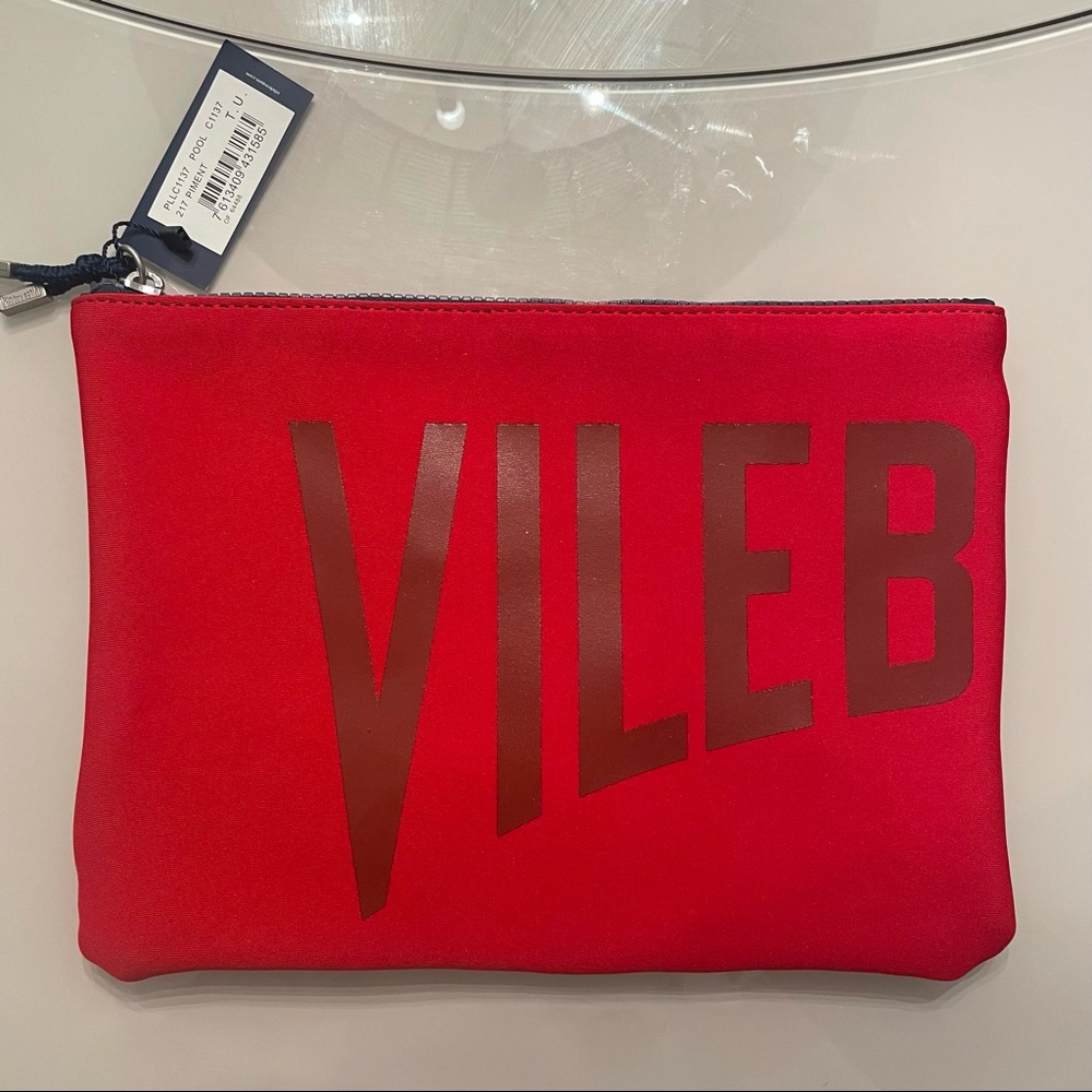 Vilebrequin Red Clutch, no tag.